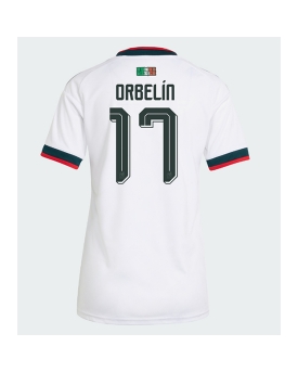 Billige Fotballdrakt Mexico Orbelin Pineda #17 Replika Bortedrakt Dame VM 2026 Kortermet Billige Fotballdrakt Mexico Orbelin Pineda #17 Replika Bortedrakt Dame VM 2026 Kortermet